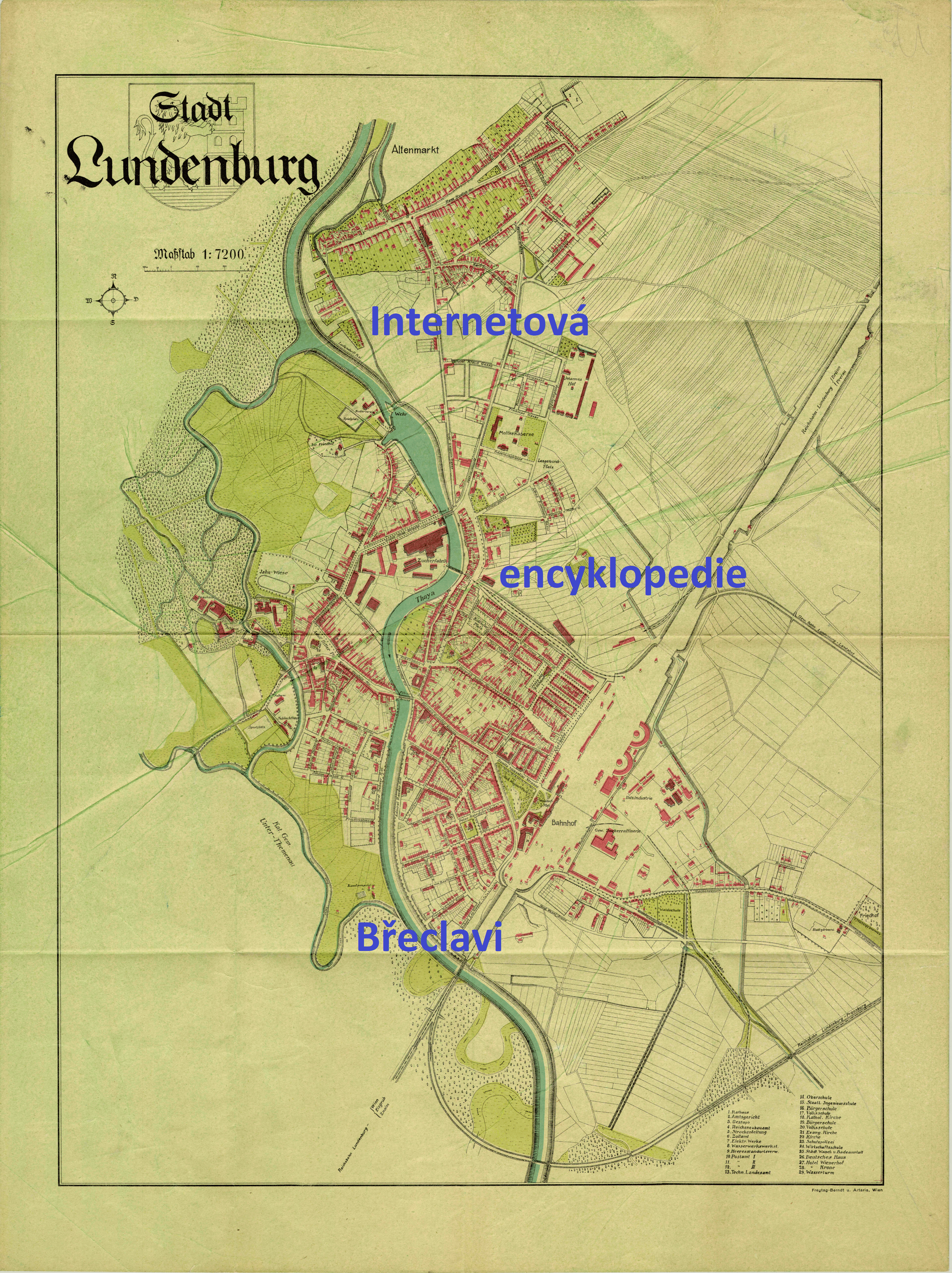 mapa břeclav lundenburg